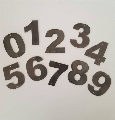 8 Inch Metal House Numbers 